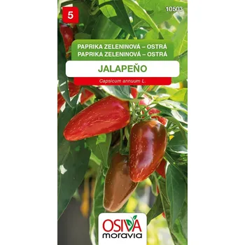 Semeno Paprika chilli Jalapeño (mírně pálivá, zelená-červená) Osiva Moravia
