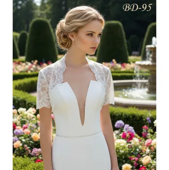 Bolerko Svatební bolerko z husté krajky - ivory: BD-95 Vybraná velikost: 38