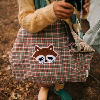 Přebalovací taška STICKY LEMON Taška Shopper Tartan Map Green