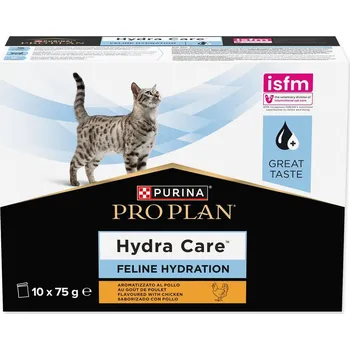 Krmivo pro kočku Kapsička PURINA PRO PLAN Hydra Care Feline doplněk hydratační kuře 10x75g