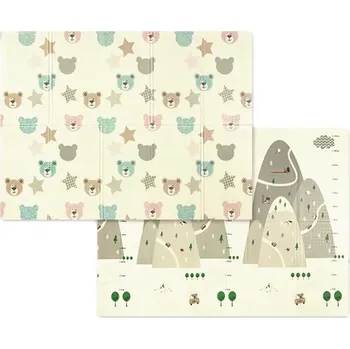 Hrací deka BABYONO Podložka pěnová na hraní edukační skládací 100x200 cm