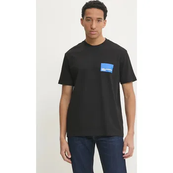 Pánské tričko Bavlněné tričko Karl Lagerfeld Jeans A1M17001 černá 99X, vel. M