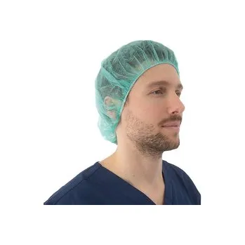 Podlahový mycí stroj Čepice z netkané textilie, BARET, 100 ks, zelená Velikost: XXL (61 cm)