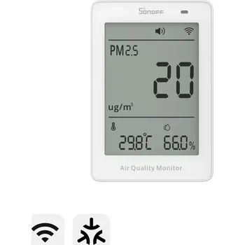 Centrální jednotka pro chytrou domácnost SONOFF AirGuard PM2.5/PM10 Matter přes Wi-Fi monitor kvality vzduchu | SAWF-07P