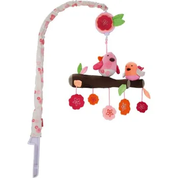 Kolotoč nad postýlku SKIP HOP Designový kolotoč nad postýlku PTÁČCI JARA pink 0m+