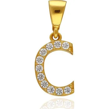 Přívěsek MOISS přívěsek ze žlutého zlata PÍSMENO C