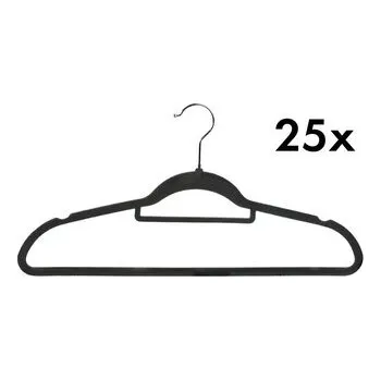 Šatní ramínka 25 ks, plast, antracit KESPER 16646