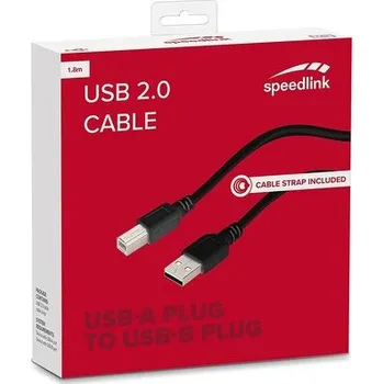 Datový kabel Speedlink USB 2.0 Cable, 1.80m HQ (SL-170213-BK)