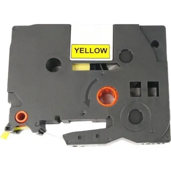 Pásek do tiskárny Allprint pro Brother TZE-651, TZ-651, 24mm x 8m, černý tisk / žlutý podklad