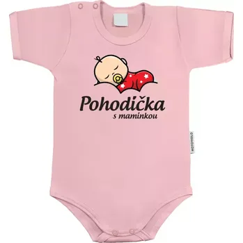 Kojenecký body Dětské body s krátkým rukávem Pohodička s maminkou