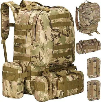 turistický batoh Velký CAMO vojenský batoh TRIZAND – 45 l
