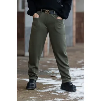 Dámské kalhoty Italy fashion Teplákové kalhoty ANIA Barva: Khaki, Velikost: UNI: S-L