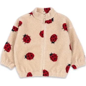 Dětská bomber bunda Konges Sløjd JODY TEDDY JACKET GRS KS102308 béžová 08X, vel. 98