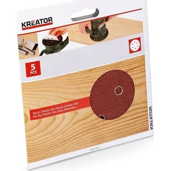 Dílna Kreator KRT231009 - 5x Brusný papír 150 mm G240