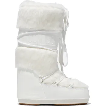 Dámská móda Dámské vysoké zimní boty MOON BOOT-MB ICON FAUX FUR-A002 OPTICAL WHITE Bílá 35/38
