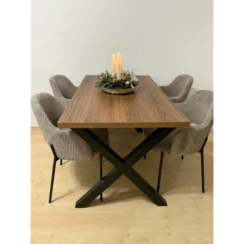 Stolová podnož Stolové nohy/podnož ,,Xko" (2ks) Zvolit Barvu :: BÍLÁ - RAL 9016, Rozměr stolu (Šířka x Výška): 600x710 (mm), Materiál: Jekl 60x60x2mm