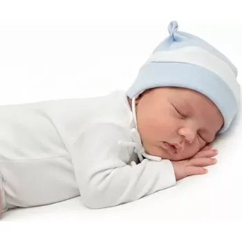 Čepice ESITO | Kojenecká čepice s růžky - modrá / S