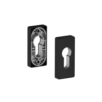 Dveřní kování Hliníková rozeta pro cylindrickou vložku, RAL9005 matná