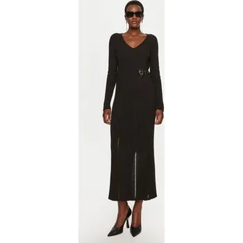 Dámské šaty TWINSET Úpletové šaty 242TP3440 Černá Slim Fit L