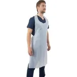 Zástěra přední PE, 120 x 70 cm, 30 mi, 100 ks, bílá