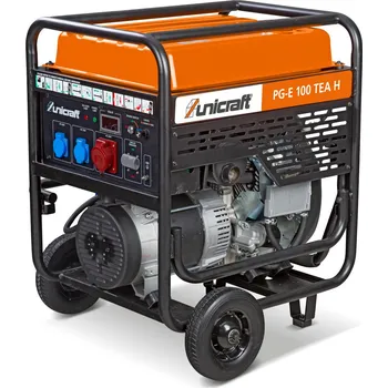 Elektrocentrála Benzínová elektrocentrála 11000 W, 3 zásuvky (2x 230 V, 1x 400 V) Unicraft PG-E 100 TEA H