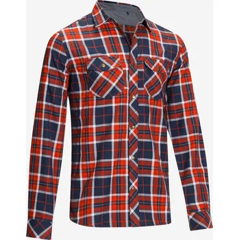 OKKSO KOSTKOVANÁ KOŠILE S DLOUHÝM RUKÁVEM SENTIER MODRO-ČERVENÁ 46