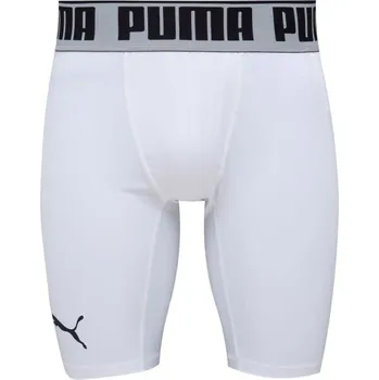 Pánské kompresní šortky Puma BBALL COMPRESSION SHORT M Bílá, Černá