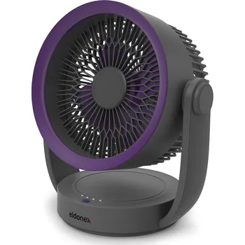 Domácí ventilátor ELDONEX CoolWind stolní ventilátor ŠEDÁ