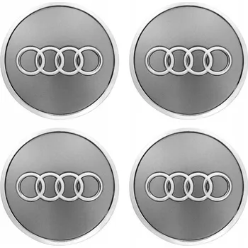 Středová krytka kola Víčka AUDI 61 mm lesklá šedá