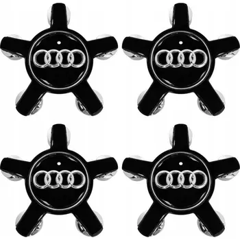 Středová krytka kola Víčka krytů AUDI 135 mm lesklá černá