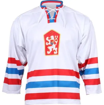 Merco hokejový dres ČSSR 1976 replika bílá - bez potisku POUZE L (VÝPRODEJ) + DÁREK