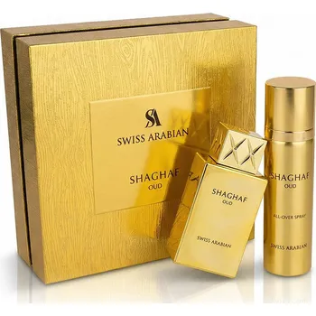 Kosmetická sada Swiss Arabian Shaghaf Oud EDP 75 ml + tělový sprej 75 ml UNISEX