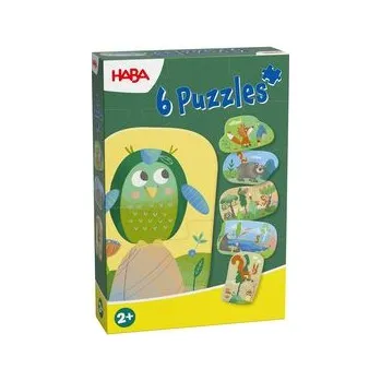 Puzzle Haba Puzzle pro nejmenší Lesní zvířátka 6 ks, věk: 2+