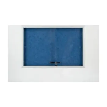 Kancelářský nábytek Aveli Vitrína informační modrá, 6xA4