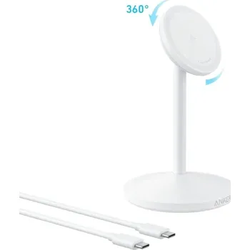 Bezdrátový nabíjecí stojánek Anker MagGo A25X1 15W bílý