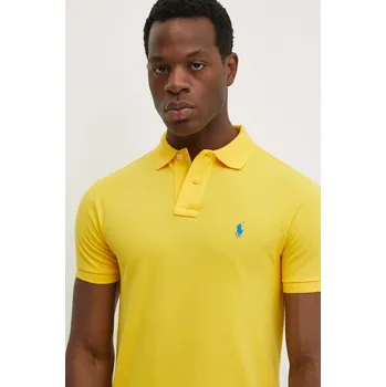 Pánské tričko Bavlněné polo tričko Polo Ralph Lauren 710795080 žlutá 11X, vel. L