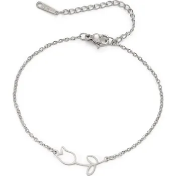 Náramek Náramek s květinou ocelový