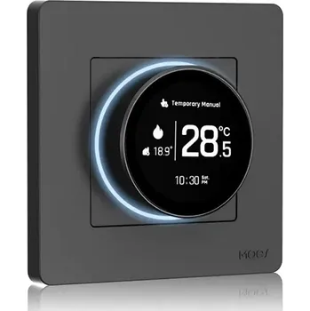 Elektroinstalační materiál MOES Smart ZigBee Thermostat, GC Water/Gas Boiler 5A, Gray