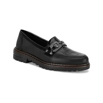 Dámská móda Rieker Loafersy 54862-01 Černá 41