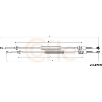 Převodovka Tažné lanko, ruční převodovka COFLE 92.2CB.DA002
