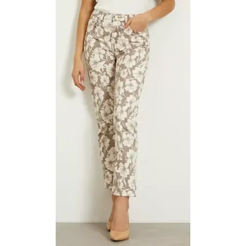 Dámské džíny Guess květované džíny (Dámské rovné jeansy značky Guess)