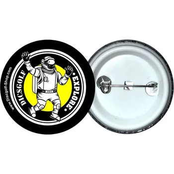 Discgolf-Shop.com odznak - Discgolf Explorer Astronaut (Originální odznak z dílny Discgolf-Shop.com)