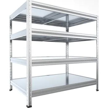 Dílenský regál Kovový regál do sklepa Biedrax 35 x 60 x 90 cm, pozinkovaný - 4 police pozink