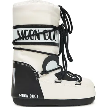 Pánská zimní obuv Juniorské vysoké zimní boty MOON BOOT-MB ICON ANIMAL-JR-NA02 PANDA Bílá 35/38