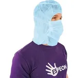 Kukla typu Astro s integrovanou rouškou z netkané textilie, modrá, 100 ks