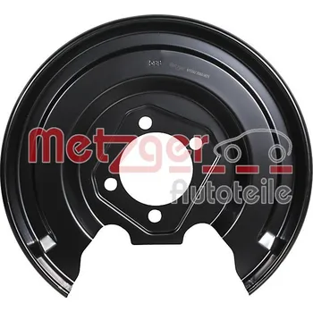 Brzdový kotouč Ochranný plech proti rozstřikování, brzdový kotouč METZGER 6115587