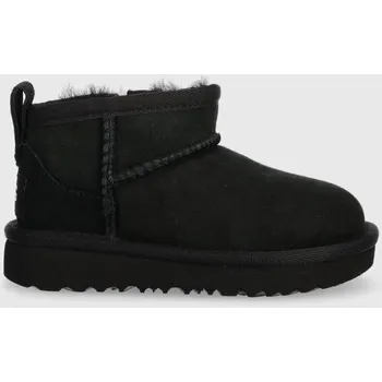 Dívčí sněhule Dětské semišové sněhule UGG T CLASSIC ULTRA MINI 1130750T černá 99X, EUR 27.5