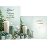 MFP V23-186 vánoční přání malé svíčky