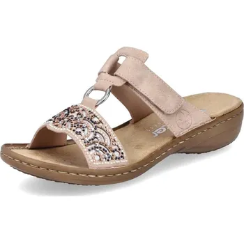 Dámská obuv Dámské nazouváky RIEKER 608K2-31 růžová S6 42