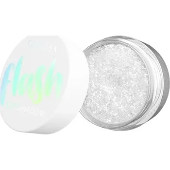 Přípravek na oči Claresa Flash třpytivé oční stíny 01 snow queen, 1,2 g